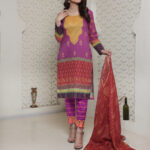 MultiColor Unstitched 3 Piece Lawn Suit