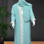 Laaj-Pastel Blue Abaya