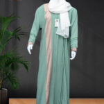 Laaj-Pistachio Green Abaya