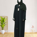 Laaj-Dark Green Abaya Made in Saudi Arabia