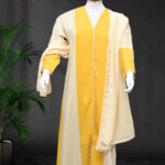 Laaj-Stylish Yellow Abaya