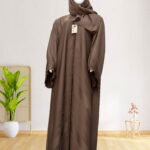 Laaj-Dark Brown Abaya Made in Saudi Arabia
