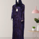 Laaj-Purple Tie and Dye Abaya Made in Saudi Arabia