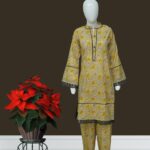 Allover Off White 2pcs Lawn suit