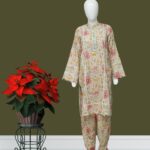 Allover floral 2pcs lawn suit